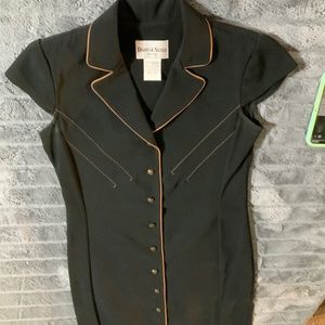 Danny & Nicole | Black and Tan Dress | Size 8